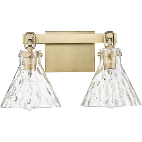 Barlon 2 Light 16.25 inch Vintage Brass Vanity Light Wall Light